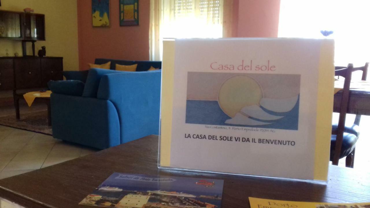 La Casa Del Sole Apartment Porto Empedocle Luaran gambar